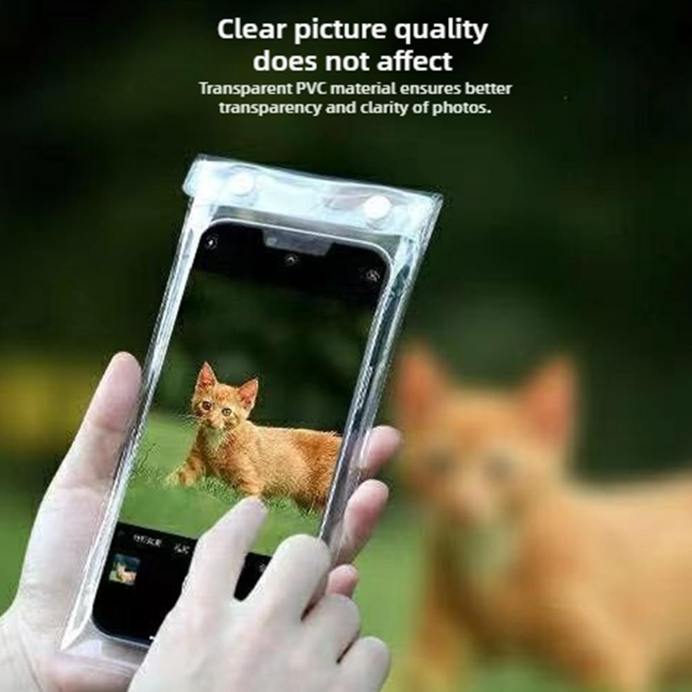 Simple Style Transparent Thickened Mobile Phone Bag Phone Used N For Rider Suitable EWW Touchab O7O5