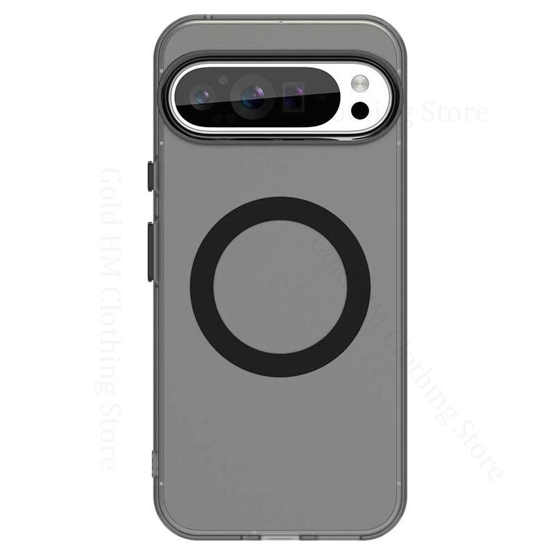 Cover For Google Pixel 9 Pro XL Candy Color Bumper Translucent Magnetic Phone Case For Pixel 9a 8a 8 Pro For Magsafe Matte Cover Pixel9 Pro XL Capa