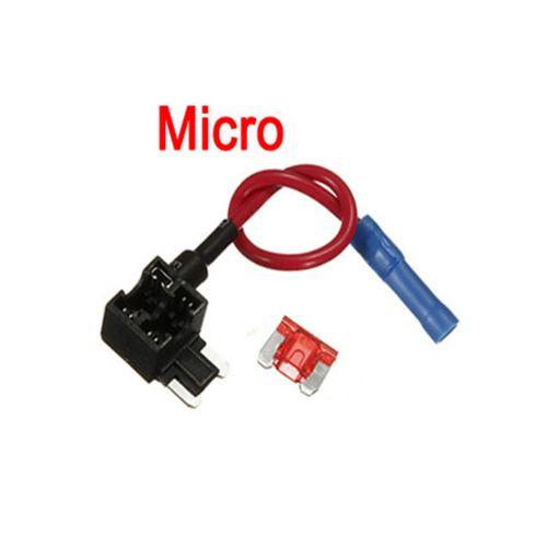 12V Fuse Holder Add-a-circuit TAP Adapter Micro Mini Standard ATM APM Blade Auto Fuse with 10A Blade Car Fuse With Holder Micro