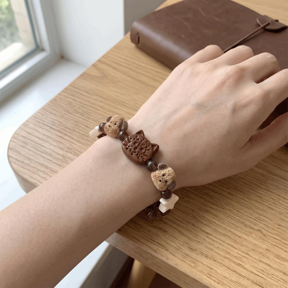 Resin Dog Beaded Bracelet Star Friendship Bracelet Sweet Biscuit Bear Bracelet Friends