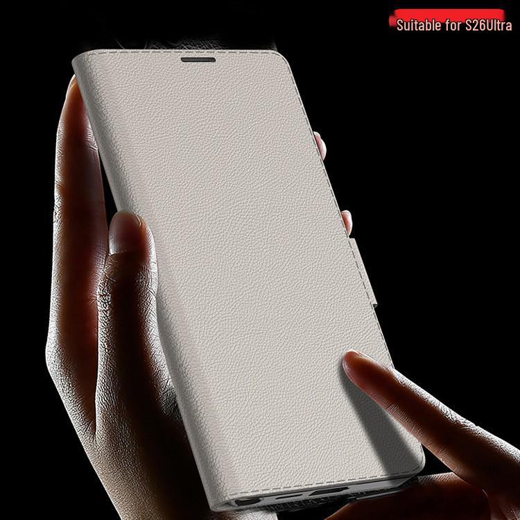 Samsung S26 Ultra Leather Wallet Case with Card Holder - Protective and Stylish