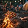 Stainless Steel Barbecue Grilling Basket Rustproof Non Stick Grilled Fish Net Multi-Purpose Portable Grill Grate Outdoor Cooking
