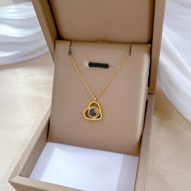 Real Gold Cold Necklace In The E-Commerce Good Goods Furnace, Women'S Collarbone Chain With Jewelry