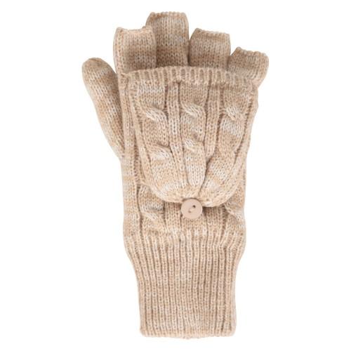 Mountain Warehouse Womens/Ladies Faux Fur Lined Fingerless Gloves