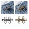 Waist Tightening Clip Clover Waist Cinch Pins for Jeans Snap Button Clothing Accessories Pants Fitness Pin Waist Buckle