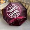 1 PC Automatic Folding Umbrella - FC Bayern Munchen Custom Name Pattern, Portable & Foldable Design with 8 Ribs, Christmas Birthday Gifts
