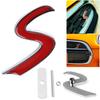 3D Metall S Frontgrill Abzeichen Emblem Aufkleber für Mini für Cooper R50 R52 R53 R56 R Dropshipping