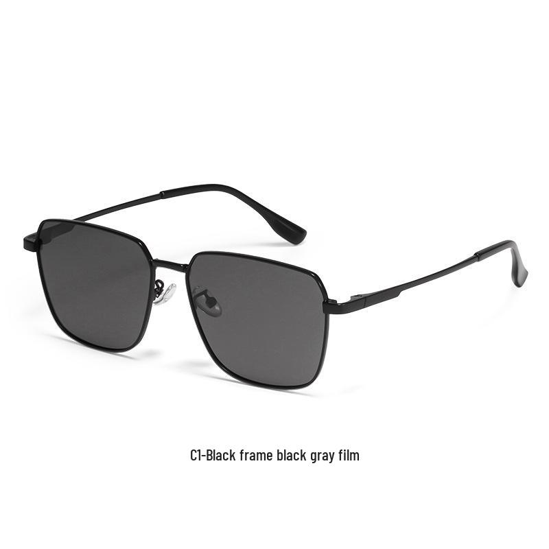 Trendy Women's Polarized Sunglasses 8711: High-End Metal Frame, UV Protection, Perfect for Driving and Style
