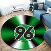 Hannover 96 Round Area Rug,Carpet Rug for Living Room Bedroom Sofa Playroom Decor,Non-slip Floor Mat