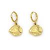 Stylish Seaside Resort Earrings: Seahorse, Sea Turtle & Crab Pendants In Gold-Plated Stainless Steel