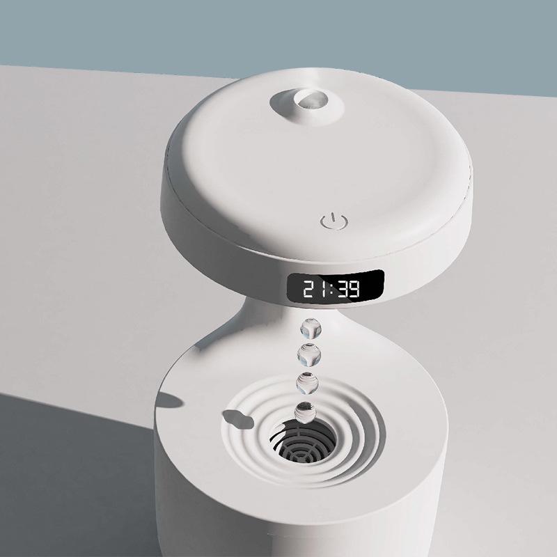 Cross-Border Anti-Gravity Humidifier: Creative Double-Layer Design with Automatic Power-Off, Ideal for Home Bedroom Decor and Gift.