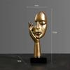 European Resin Abstract Mask Statues Miniature Collectible Figurines for Home Office Study Desktop Decoration Ornaments Gifts