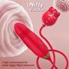 3in1 Thrusting Anal Vibrator Female Rose Sucking Clitoris Stimulator Dildo Licking Vagin Massager Masturbator Sex Toys for Women