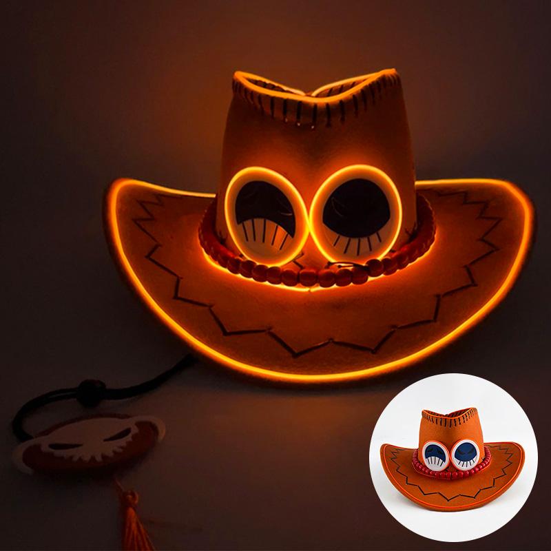 Hot Light Up Navy Hat LED Glowing Captain Cap For Men Women Masquerade Neon Sailors Hat Bar Club Cosplay Costume