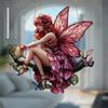Pendant Pink Butterfly Fairy Car Decoration Ladies Bag Pendant Spring Home Decoration Gift, Perfect for Home, Kitchen, Bedroom, Garden, Bathroom