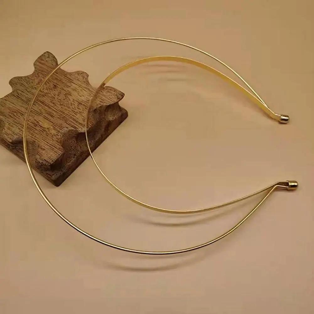 

Angel Gold Hairbands Bridal Wedding Headband Metal Band Headpiece Women DIY Headband Hair Crown Korean Hair Hoop Thin