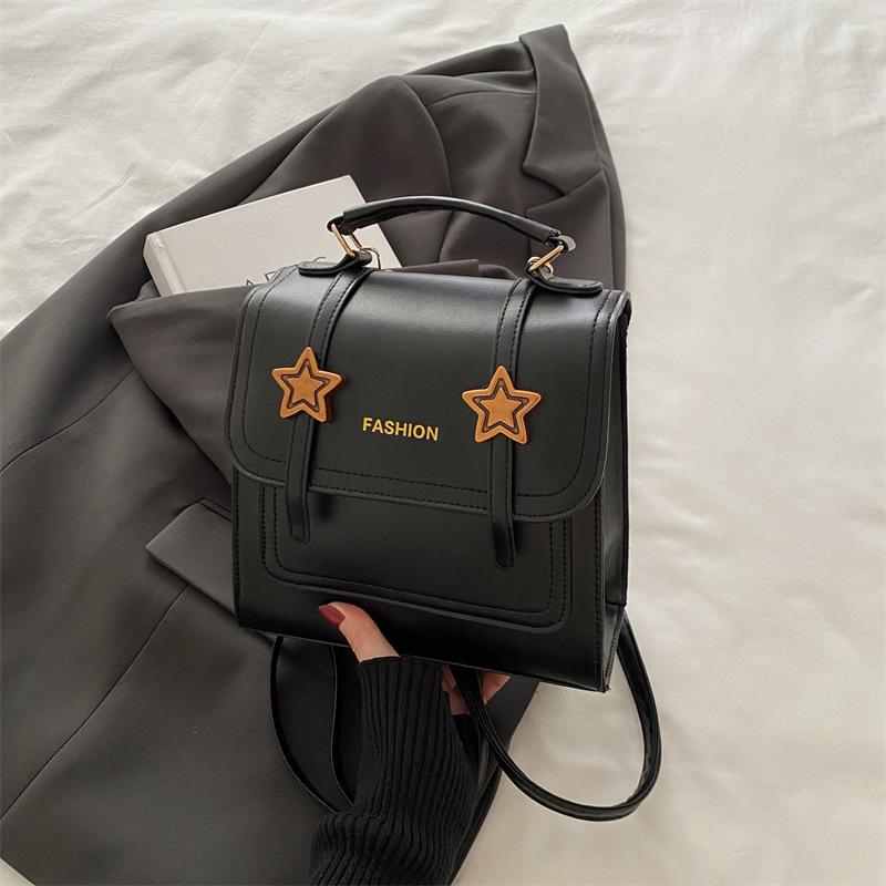 French Fashion Class Commuter Backpack 2025 New Korean Version Large Capacity Simple Foreign Style Personalized Shoulder Backpack