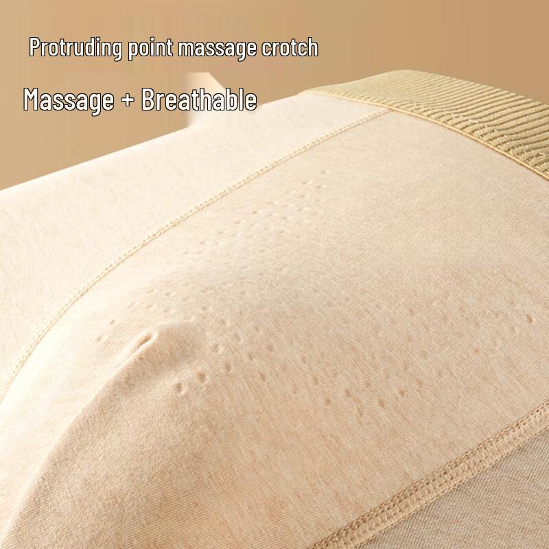 Yalu Men's Massage Particle Cotton Boxer Briefs