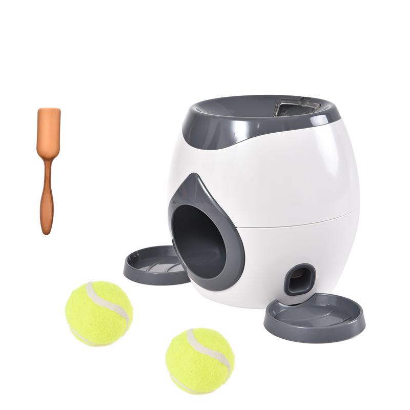 Automatic Tennis Ball Treat Dispenser Dog Toy - Interactive Indoor Boredom Relief