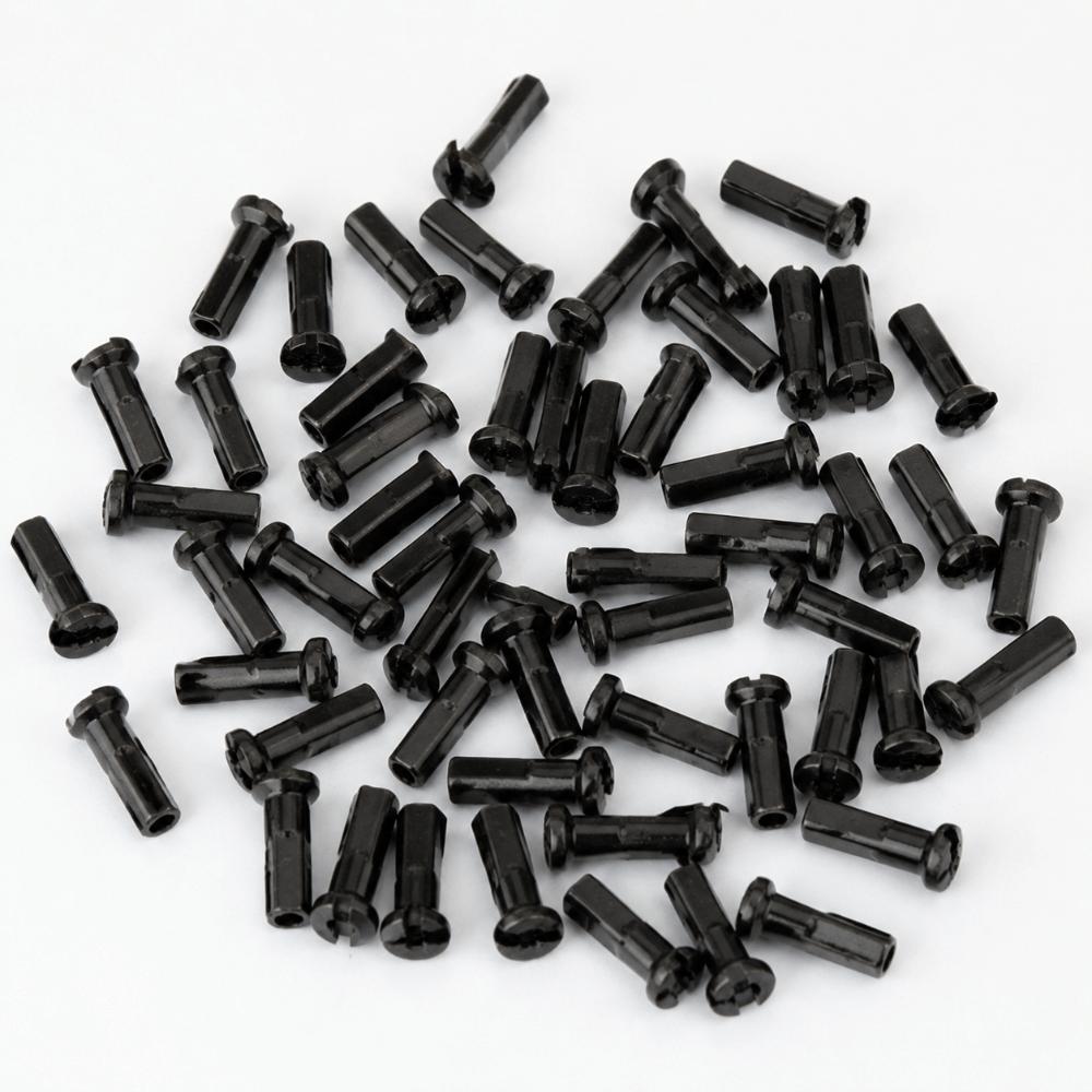 50PCS 14G Compatible Bike Spoke Nipples 14mm Length Spoke Nipples Durable Spoke Cap