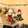 4Pcs Festival Angel Wing Ornaments For Christmas Tree Decoration Easy Hanging Design Polyester Holiday Decorations