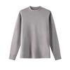 Men's Plus Size Wool Blend Warm Base Layer Top for Autumn and Winter