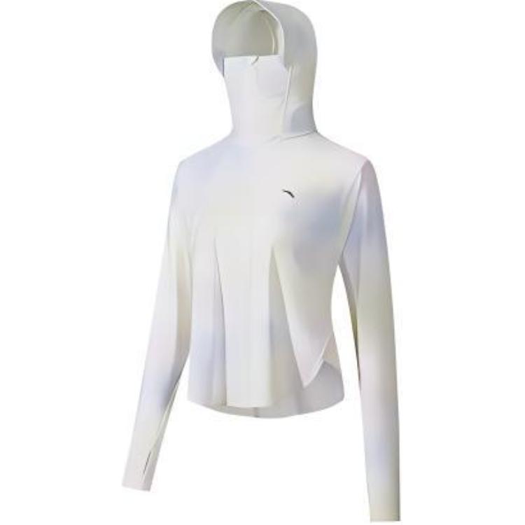 

Anta Gradient Zipper Hooded Versatile Comfortable UV Protection Cooling Sun Protection Jacket Women jackets Wushui-Green Mandi-Print 162527705-3 M