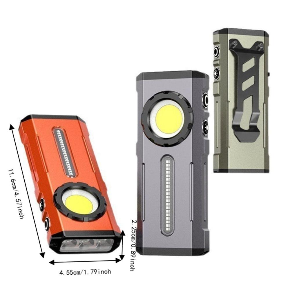 Pocket High Power LED Flashlight Rechargeable Portable RGB Torch Magnetic Digital Display Headlamp Outdoor Camping