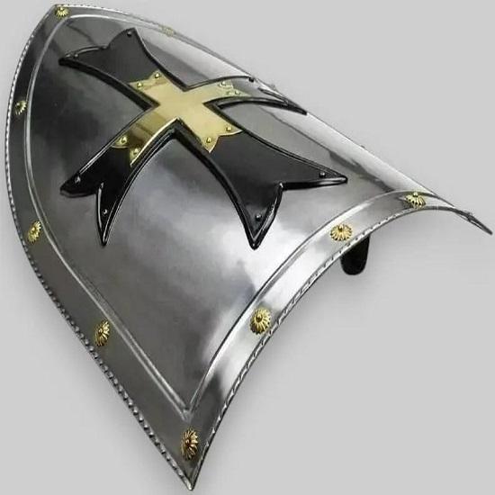 Crusader Knight Shield Functional And Decorative Armor Shield Medieval Armor Templar Cross Shield  For Display