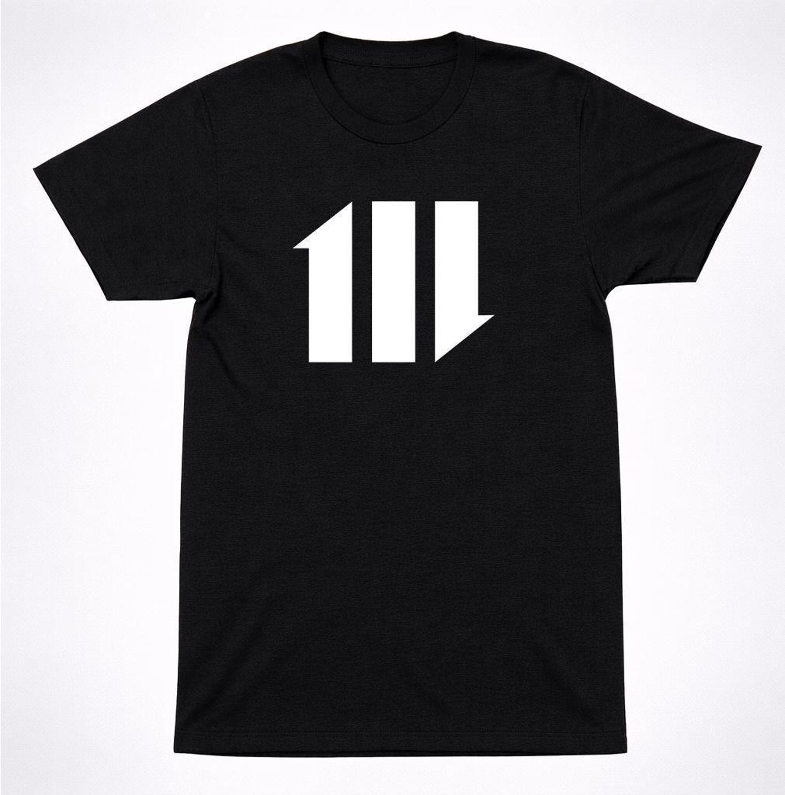 Finger Eleven Band Shirt: Minimal Symbol - Black Unisex Tee M