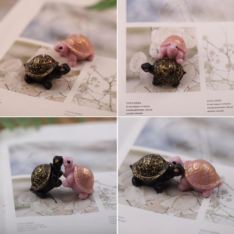 For Turtle Candle Silicone Mold for Handmade Desktop Decoration Gypsum Epoxy Resin Aromatherapy Candle Silicone Mould