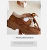 Girls' Fuzzy Cotton Winter Shoes 2025: Soft-Soled, Warm, Velvet-Lined Korean Style Casuals