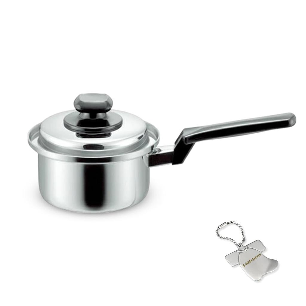 Saucepan with Water and Health Made In Includes Original Tag J-kitchens Function, 14cm, Gas/IH Compatible, Japan,