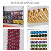 10Pcs Wall Mounted Espresso Holder Large Capacity Coffee Pods Organizer Space Saving PVC Storage Rack for Kitchen
