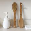 1Pcs Wooden Long Handle Bristle Shower Body Brush Bathing Massage Back Body Exfoliating Brush Bathroom Wash Brush Bath Tools