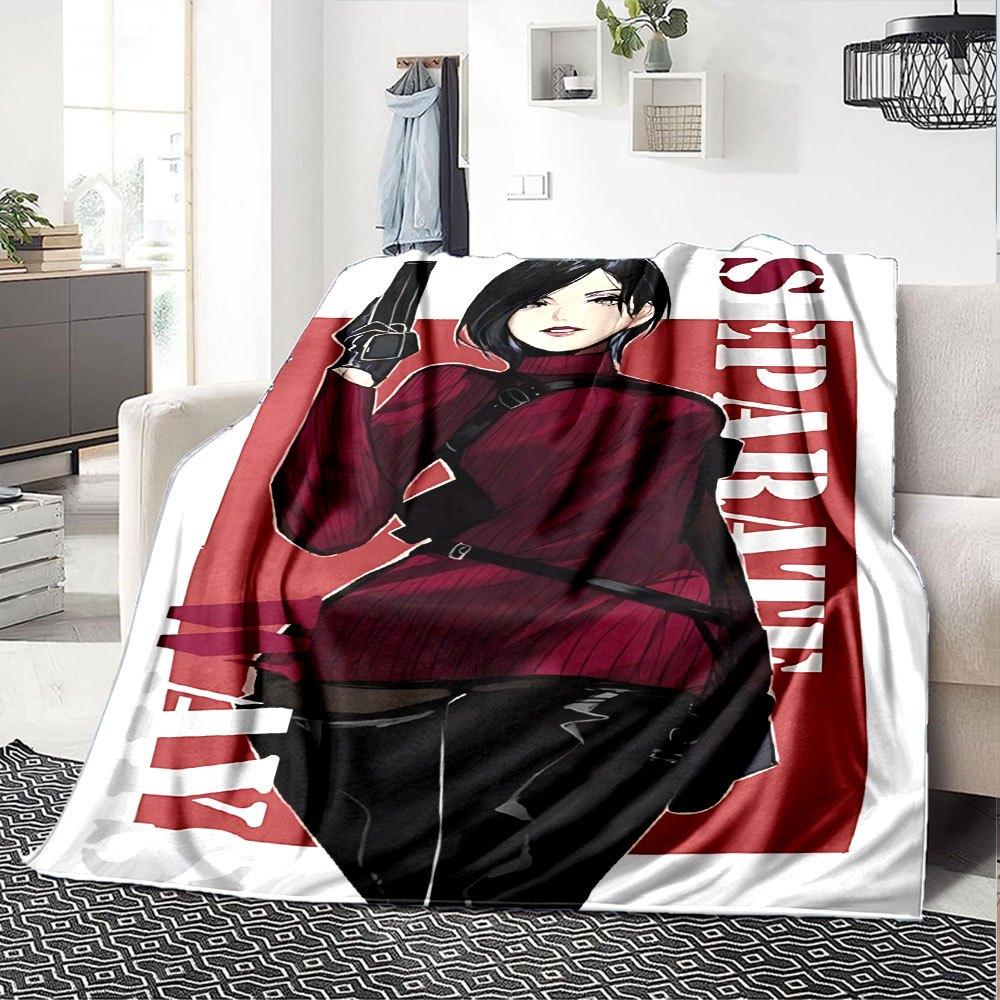 1pc Resident Evil 5 Blanket Soft Warm Throw for Home, Office, Travel All Season Cozy Bedding Gift, Office Cozy Accessory