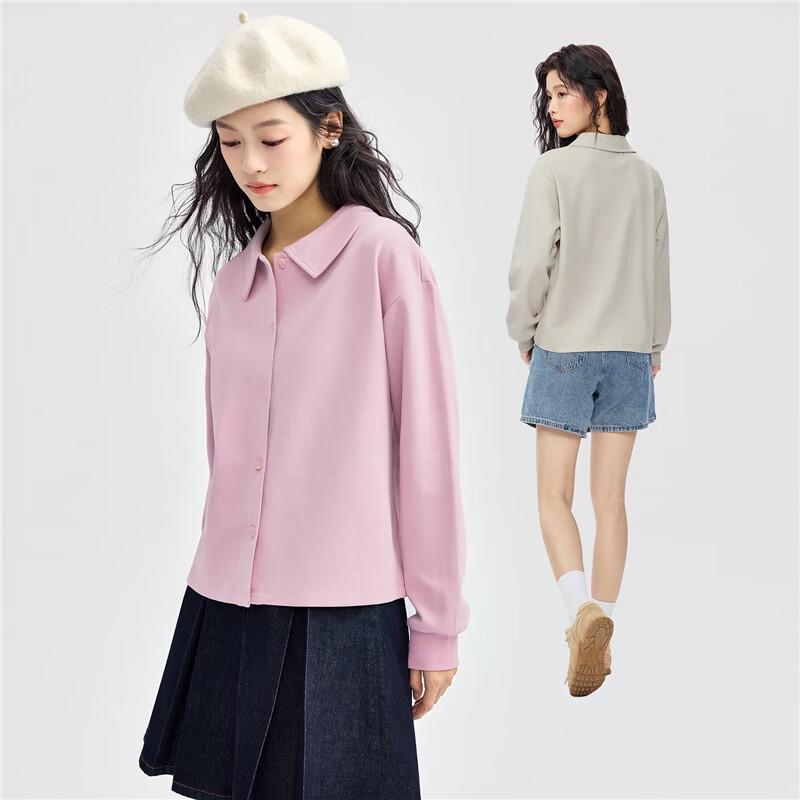 GIORDANO Women's Fall Double-Faced Puff Sleeve Cardigan