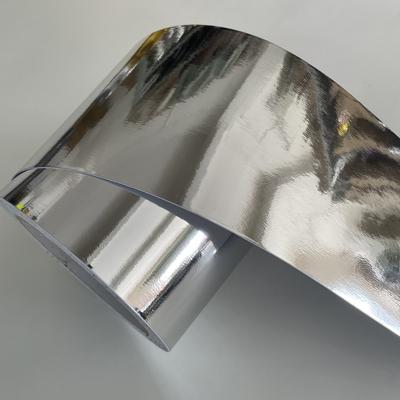 10cm Width Gloss Chrome Mirror Silver Vinyl Wrap Sticker Decal Film Sheet Air Release
