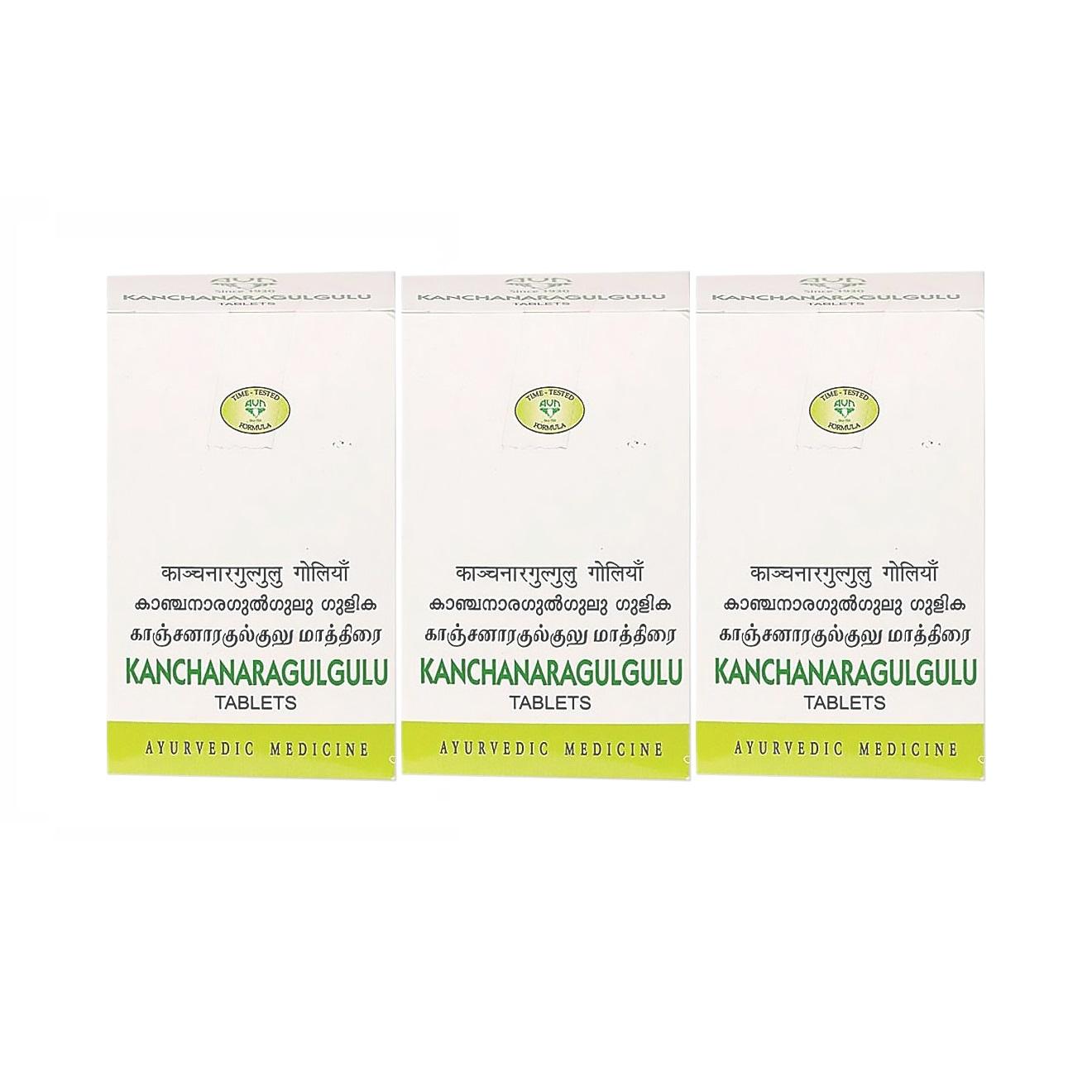 

Набір Канчанар Гуггул (3 x 90 таб), Kanchanaragulgulu Set, AVN