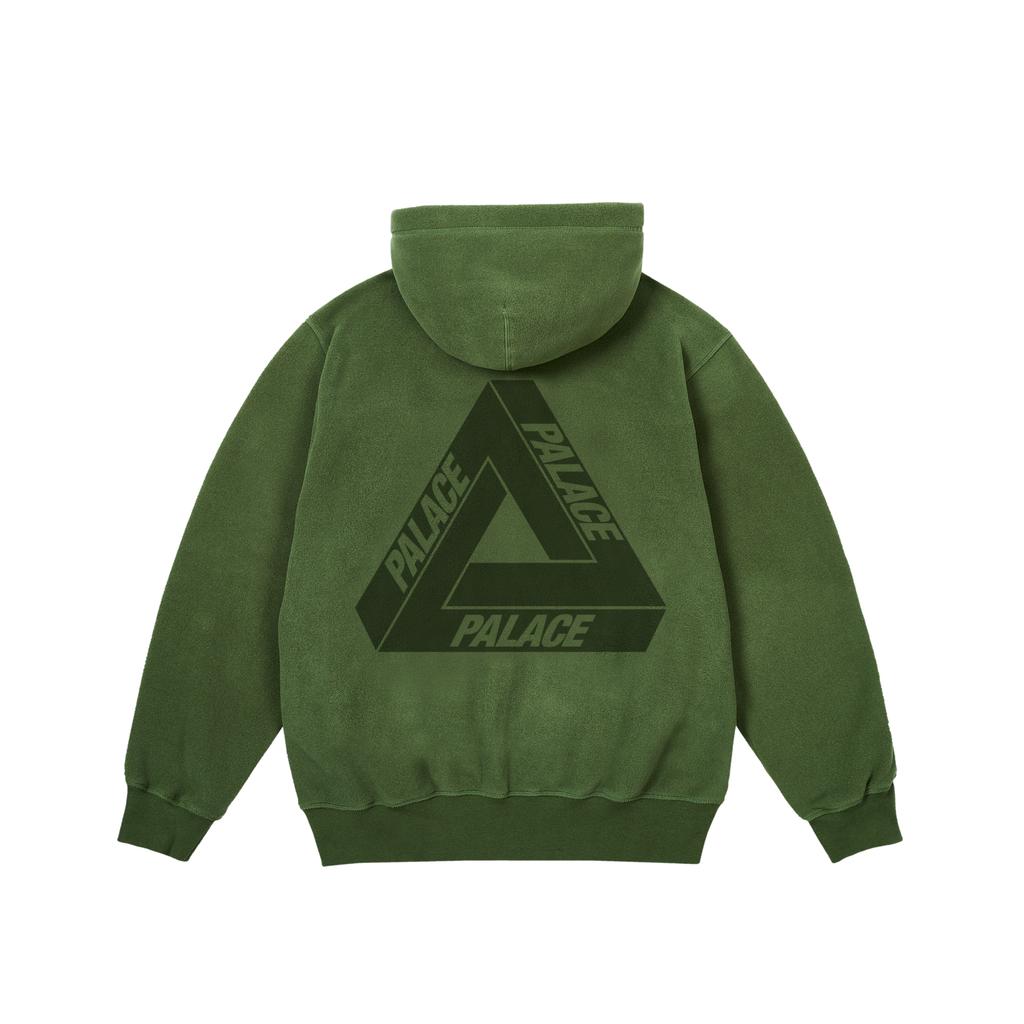 Palace Polartec Lazer Zip Hood The Deep Green Unisex Tops P27CS225