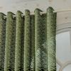 Bohemian French Plant Jacquard Semi-Sheer Curtains, Grommet Top, Modern Textured Fabric, Light Filtering, Home Decor for Bedroom, Living Room, Balcony