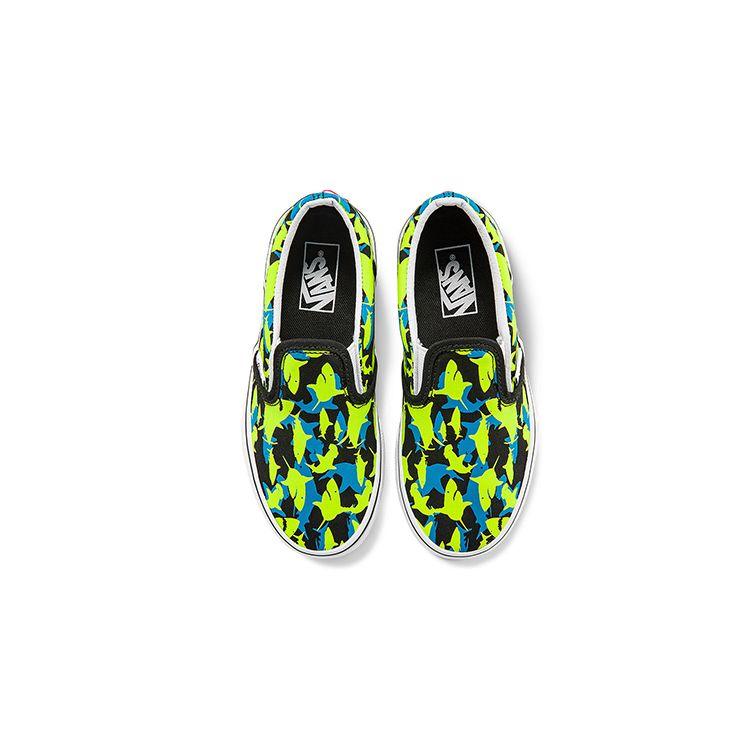 Vans Slip-On Durable Low-Top Kids Skate Shoes Kids sneaker Green Blue Black VN0A5KXM7T7