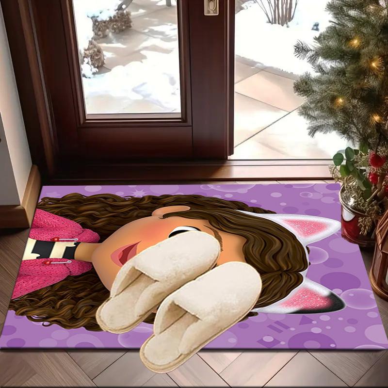 Colorful Friends Dollhouse Carpet, Chair Rug,Rug for Office Bedroom living rooms, Doormat decor Fan Gift Christmas Gift