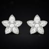 2PCS Premium Earphone Ear Clip For Freeclip 1/2 Earbud Charm Featuring Faceted Zircon Stones In 5Point Star Pattern