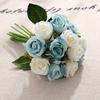 Elegant Home Decor 6-Head Artificial Rose Flower Bouquet, Perfect for Wedding, Parties, Holidays, and Birthdays