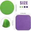 4pcs Jar Opener Gripper Pads, Rubber Jar Grippers Multi-function Jar Opener for Seniors with Weak Hands Kitchen Coasters (Green, Purple)