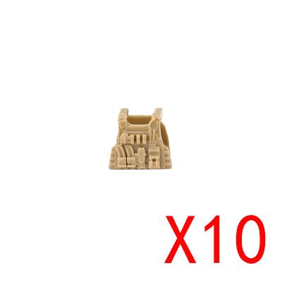 MOC City Building Blocks Weapons Accessories Special Forces Tactical Vest Armor Body Figure Helmet Equipment Pack Brick K062