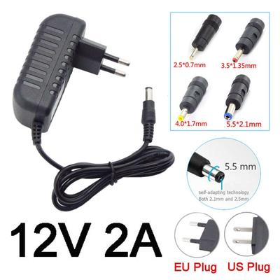AC DC Adapter 5.5*2.1mm 4.0*1.7mm 3.5*1.35mm 2.5*0.7mm Plug Converter DC 12V 2A AC 100-240V Power Supply Charger