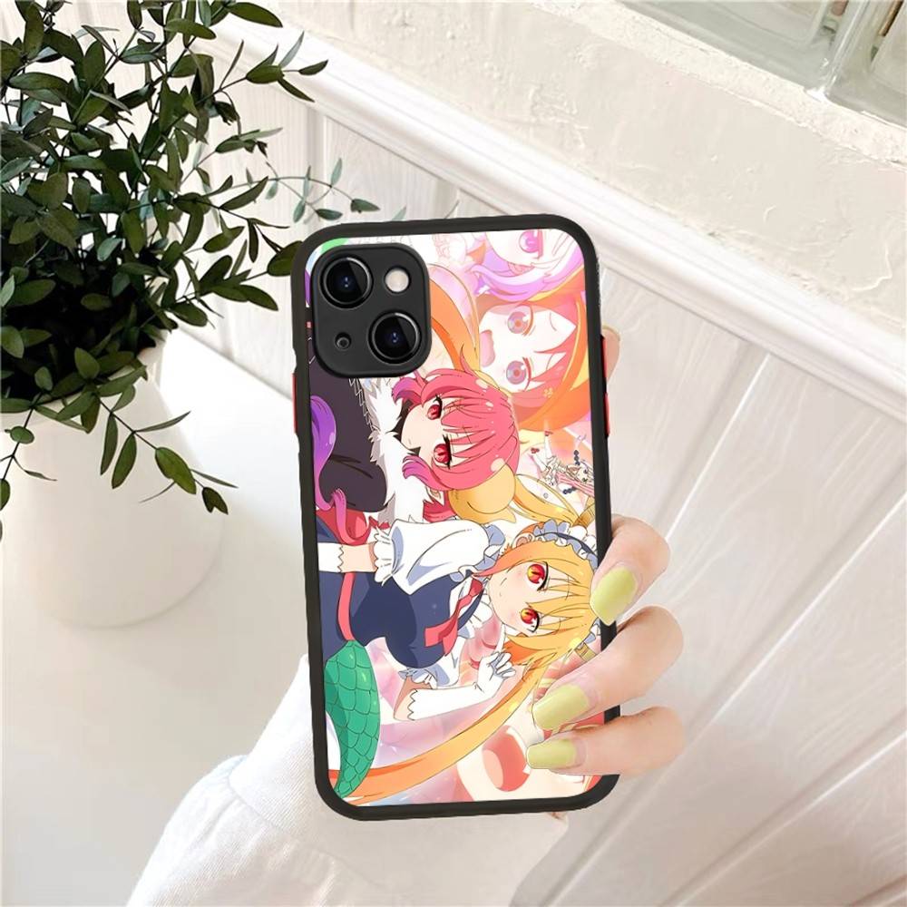 Miss Kobayashi's Dragon Maid Phone Case for iPhone 14 11 12 13 Mini Pro Max 8 7 Plus X XR XS MAX Translucent Matte Cover