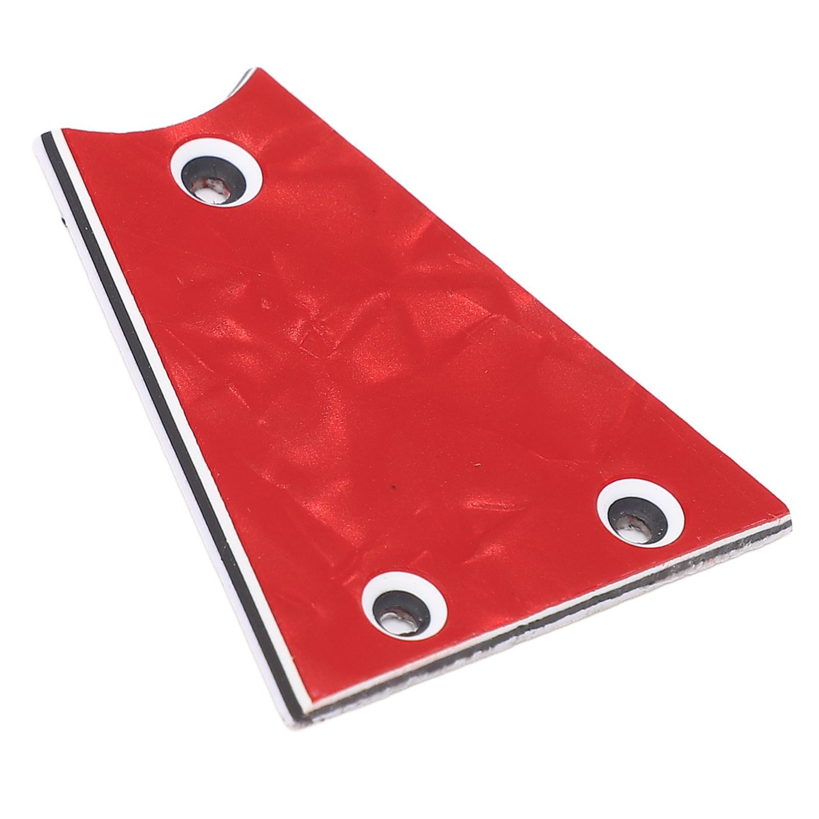 

Guitar Truss Rod Cover 3 Hole Triangular Metal Truss Rod Plate Replacement for Electric Guitar Bass Protection GR41A